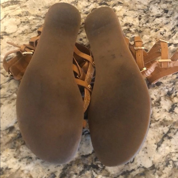 Tory Burch Reggie Gladiator Tan Sandal Size 8 - Picture 6 of 10